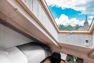 Апартаменты Small attic rooms in Kaunas old town Каунас Номер с двуспальной кроватью-10