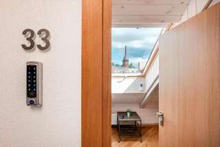 Апартаменты Small attic rooms in Kaunas old town Каунас Номер с двуспальной кроватью-13